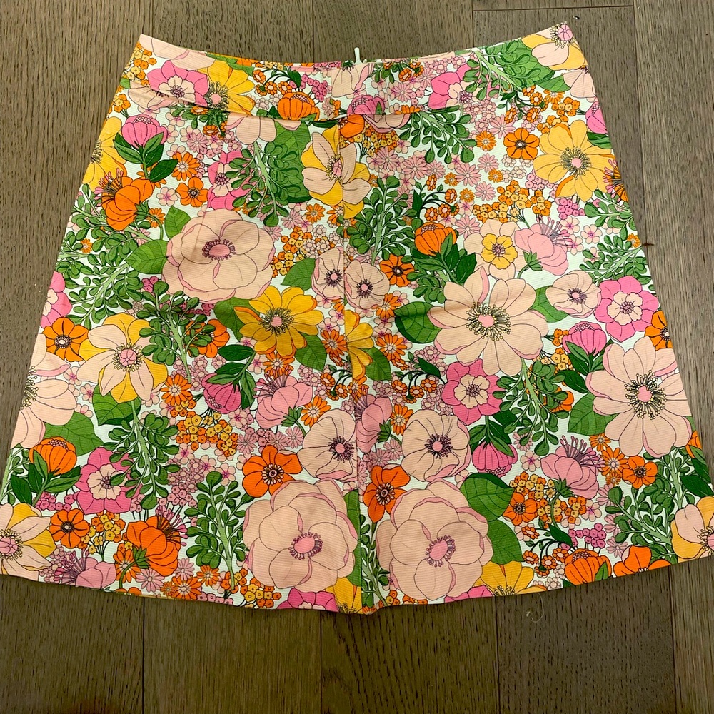Mango pink floral mini skirt - S, sz 4